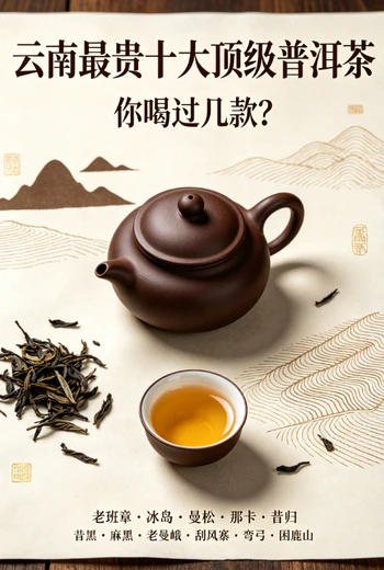 云南最贵十大顶级普洱茶排名，古树茶王者与冰岛曼松等名寨全解析