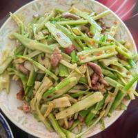 马边本地鲜笋炒肉正宗做法 低脂鲜香家常下饭佳肴