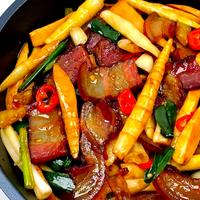 竹笋怎么炒才入味？小凉山八月笋农家炒法去涩提鲜实操分享