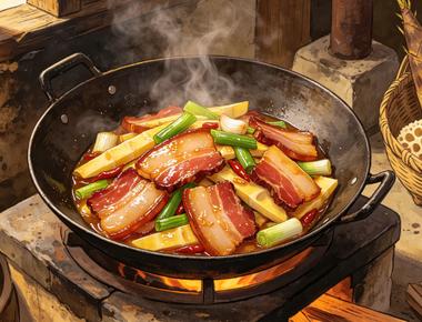 马边腊肉家常做法｜竹笋烧腊肉地道菜谱分享，腊肉预处理和竹笋去涩技巧一次