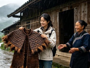 彝族棕衣是什么？四川乐山马边彝族自治县棕皮蓑衣制作工艺、原料用途与穿戴