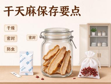 干天麻怎么保存不生虫？家用正确储存方法大全